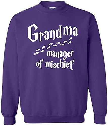 Miniatura 7 de Grandma Manager of Mischief Shirt | Funny Grandma Graphic Tee Sweatshirt Hoodie for Women | Magical Top | Cute Humor Tee for Mothers and Grandmothers
