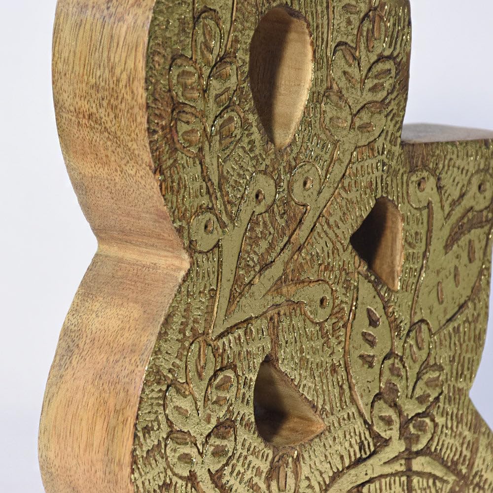 Vintage Natural Gold Handmade Eco-Friendly & Symbol and Sign for Wall Mount & Table Top Décor