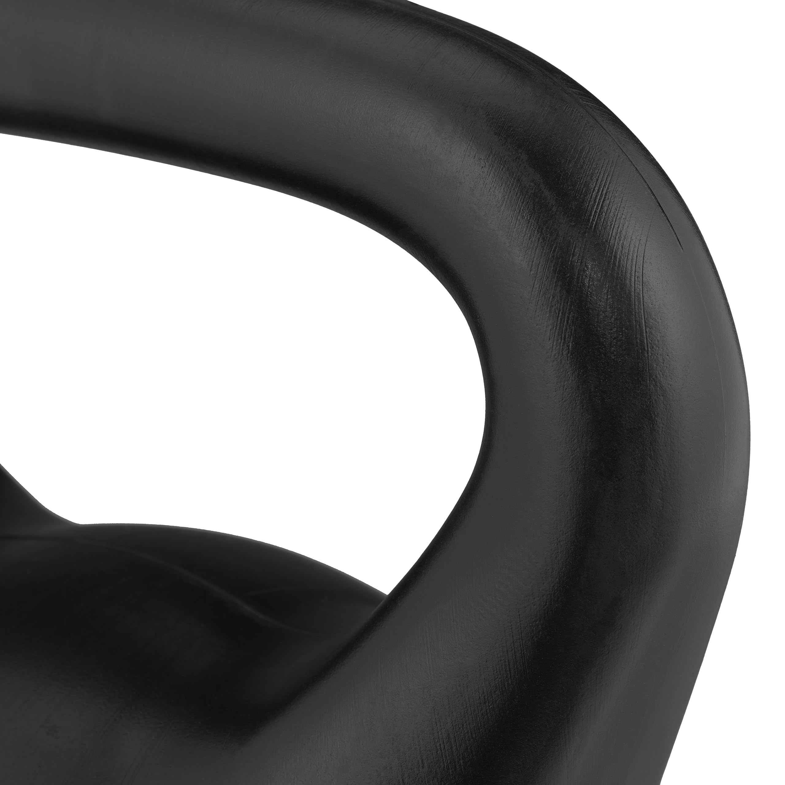 Relaxdays Kettlebell, różne rozmiary, hantle z tworzywa sztucznego, trening fitness, dla kobiet i mężczyzn, czarny