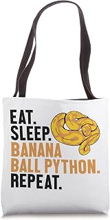 Eat Sleep Banana Ball Python Repeat Banana Ball Python Tote Bag