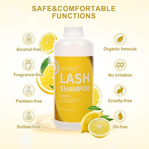 Miniatura 132 de Limpiador de extensiones de pestañas Aloe 1L Natural Lash Extension Shampoo Professional Eyelid Foaming Cleanser Parabenos & Sulfate Free