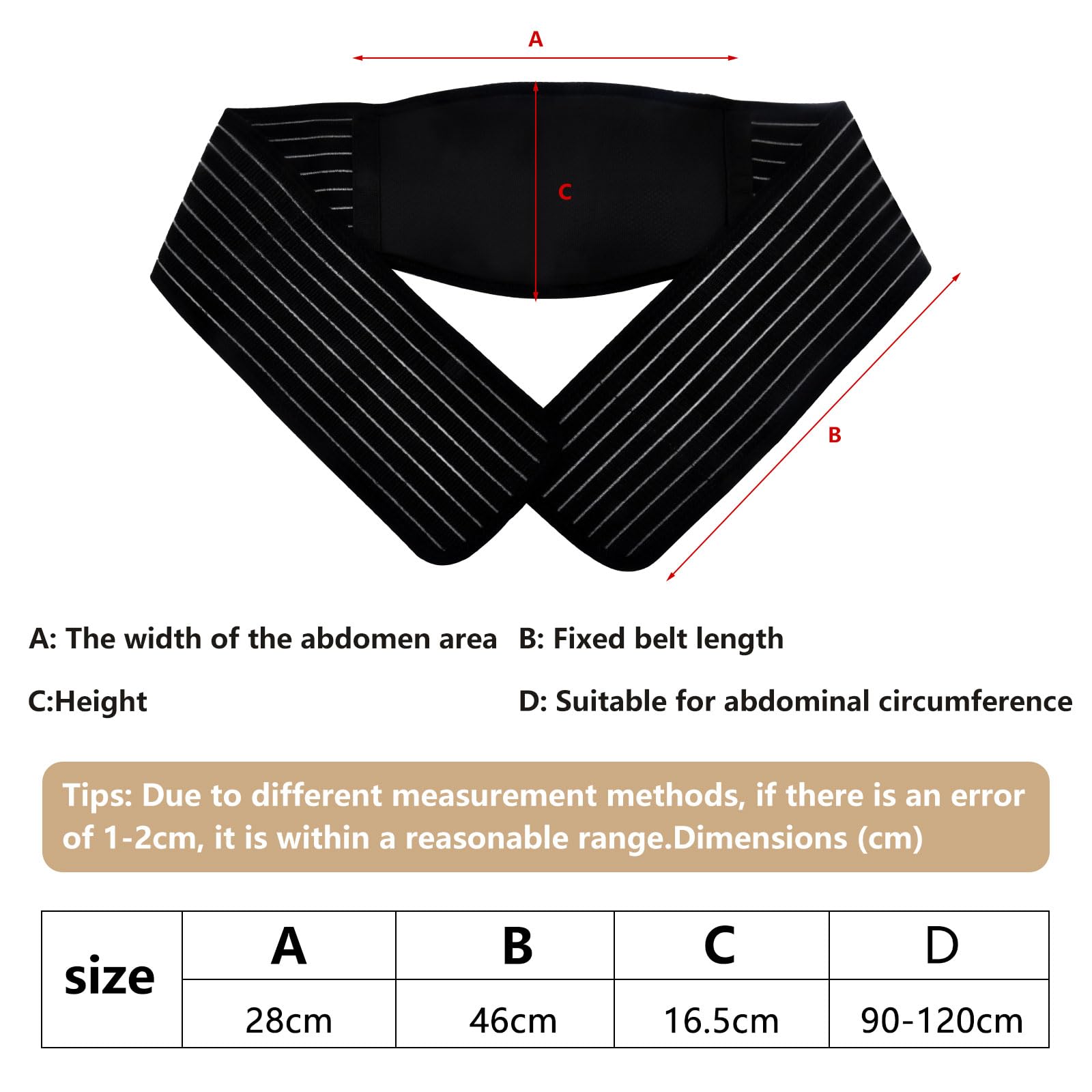 Ceinture de soutien dorsal avec bretelles | Confort Enceinte