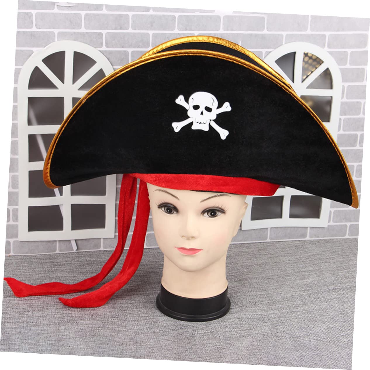 Amazon.co.jp: Toyvian 1 セット 海賊帽子目隠し 海賊コスプレ女 海賊
