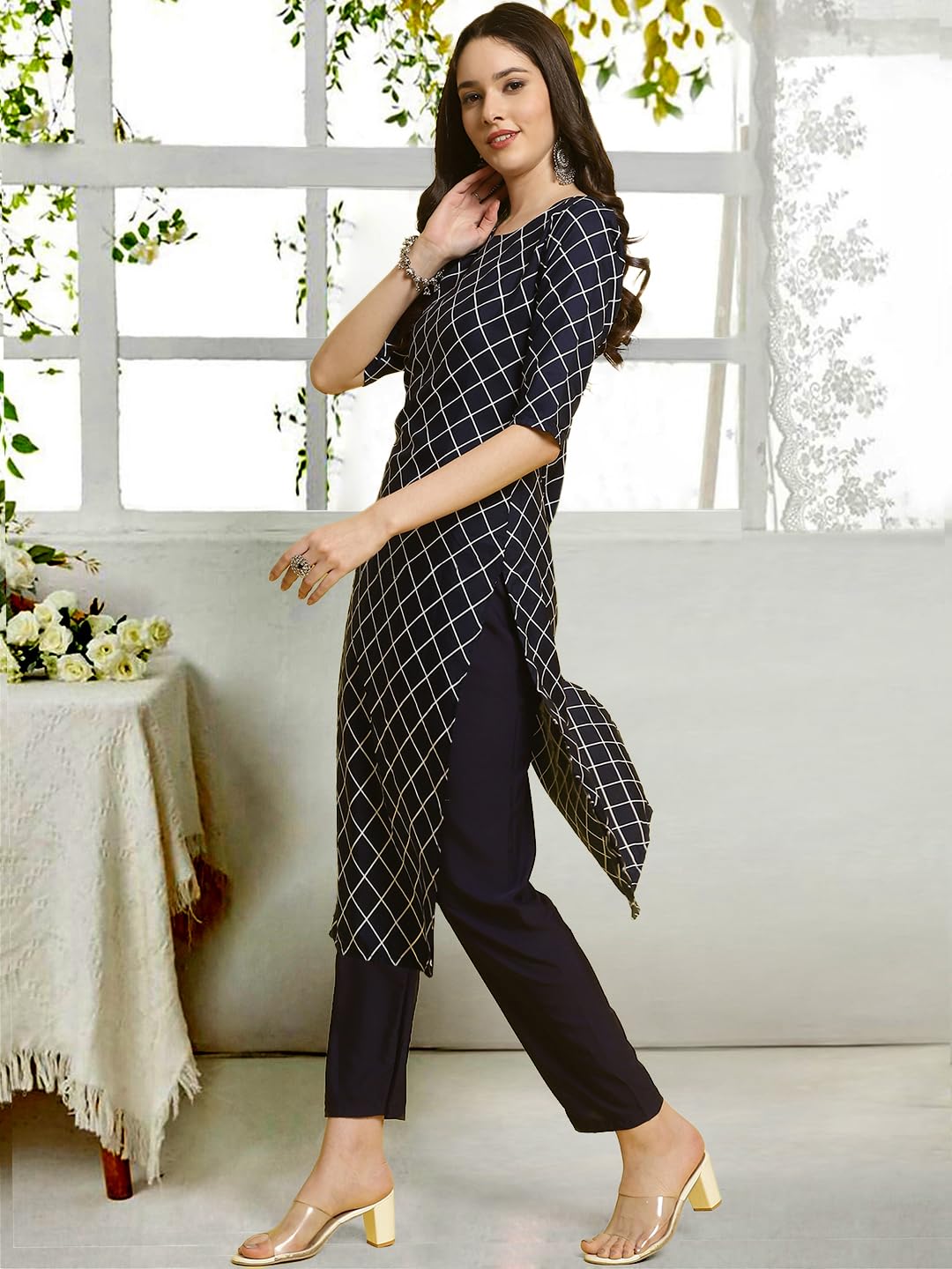 Tee Projekt Straight Kurta & Pant For Women Ethnic Kurta Set For Women (Pack Of 2)