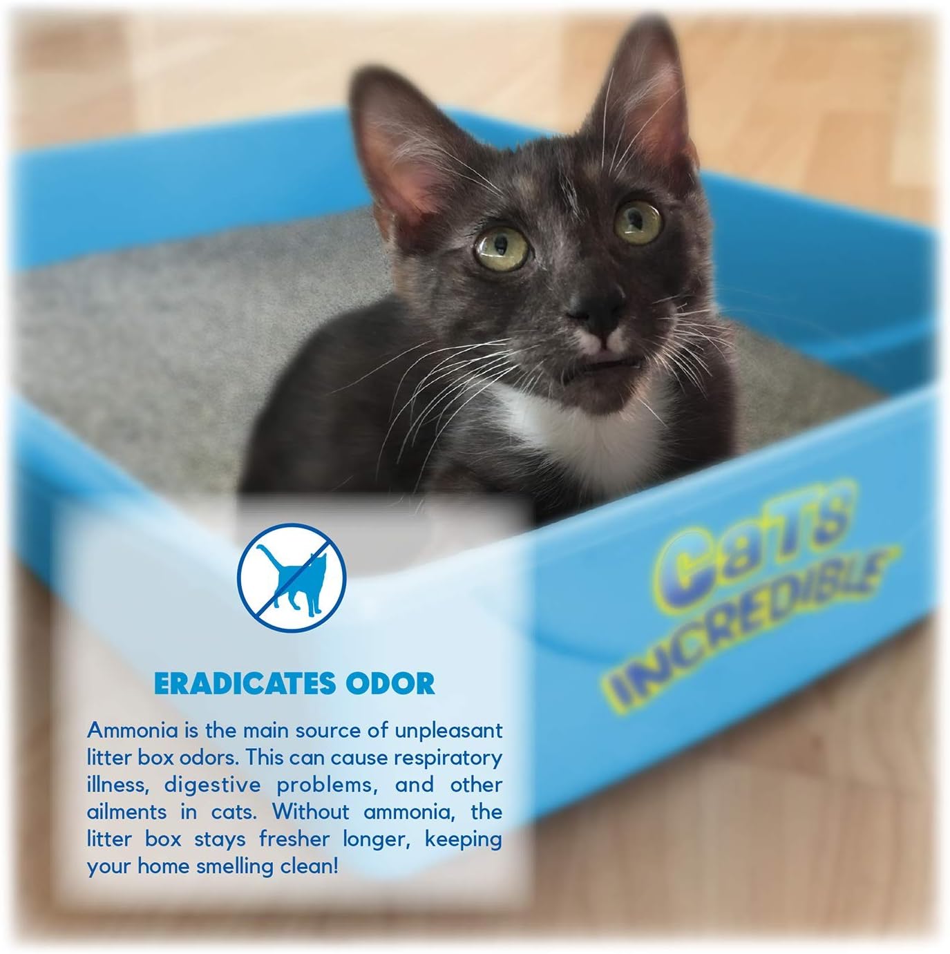 Lucy Pet 14 lb Bag Clumping Cat Litter with Smell Squasher™, Absorbent Natural Clay Formula Prevents Ammonia Build-Up, Unscented