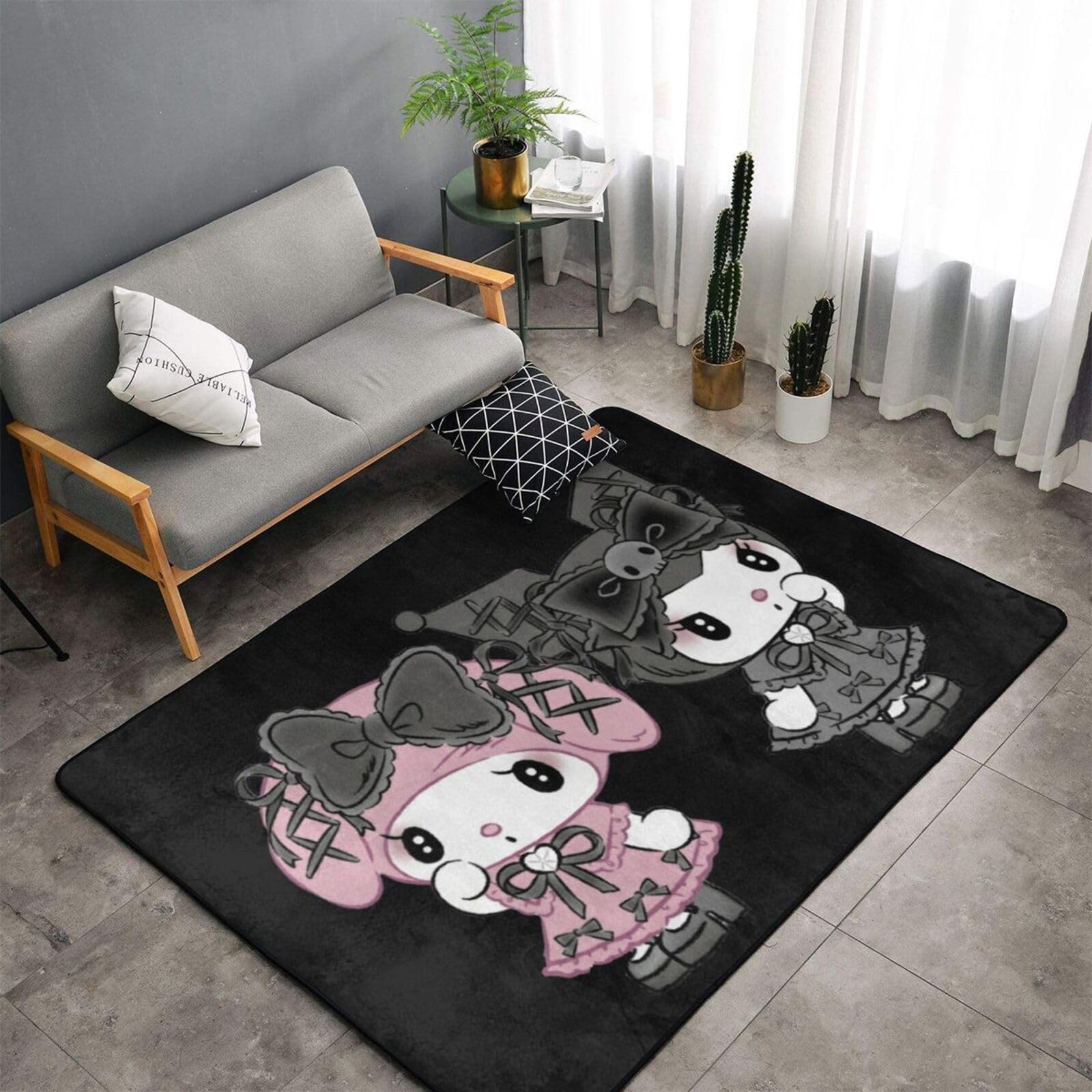 Amazon | クロミ ちゃん マイメロディ カーペット 長方形 ラグマット 
