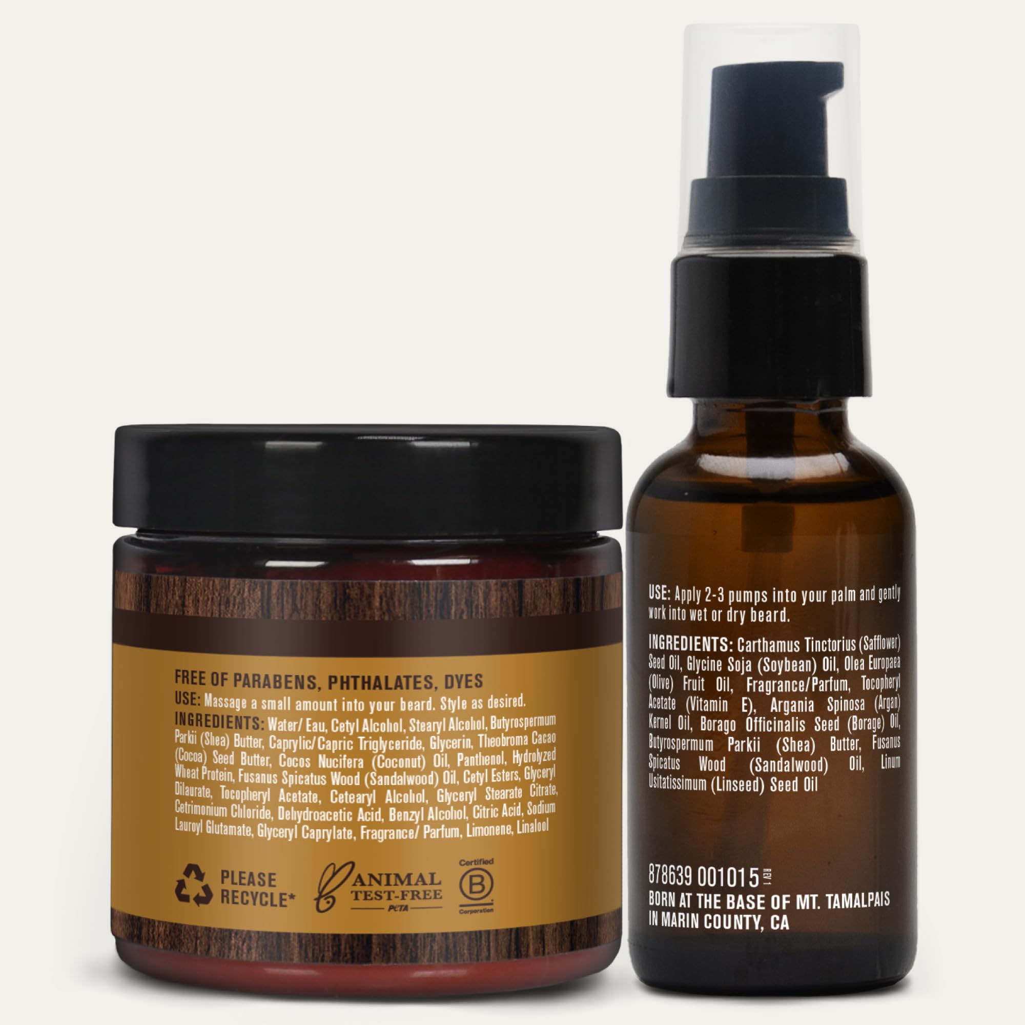 Every Man Jack Beard Oil & Beard Butter Bundle - Sandalwood Fragrance - Rejuvenates, Hydrates & Styles Dry Beards - Naturally Derived with Cocoa Butter and Shea Butter