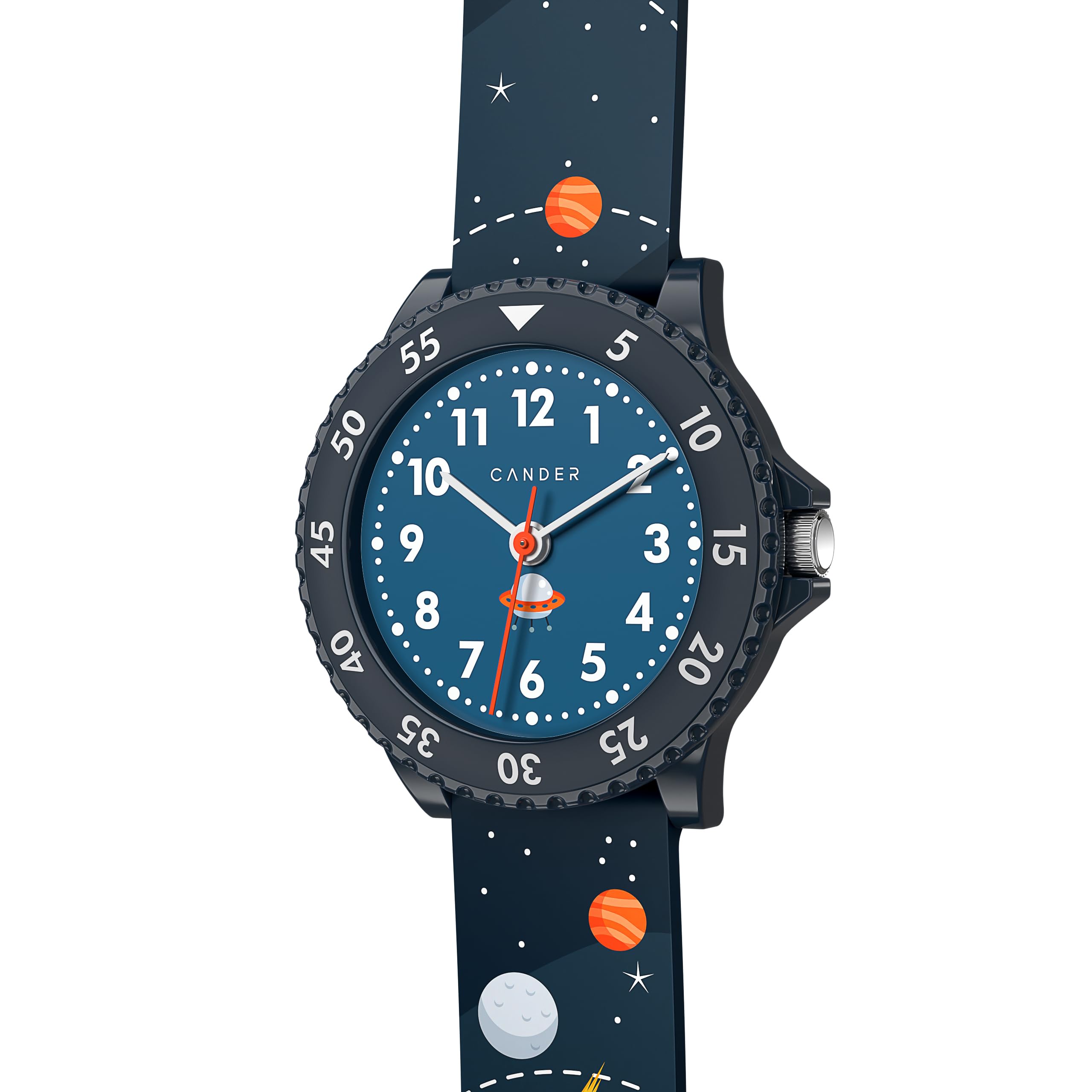 Cander Berlin MNA 1630 A Montre pour enfant étanche 3 ATM Montre d'apprentissage analogique pour garçons et filles, bracelet