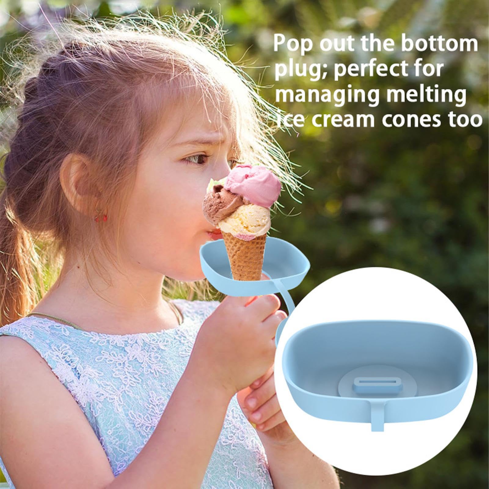 2Pz Porta Ghiaccioli Bambini, Porta Gelato Ghiaccioli Silicone