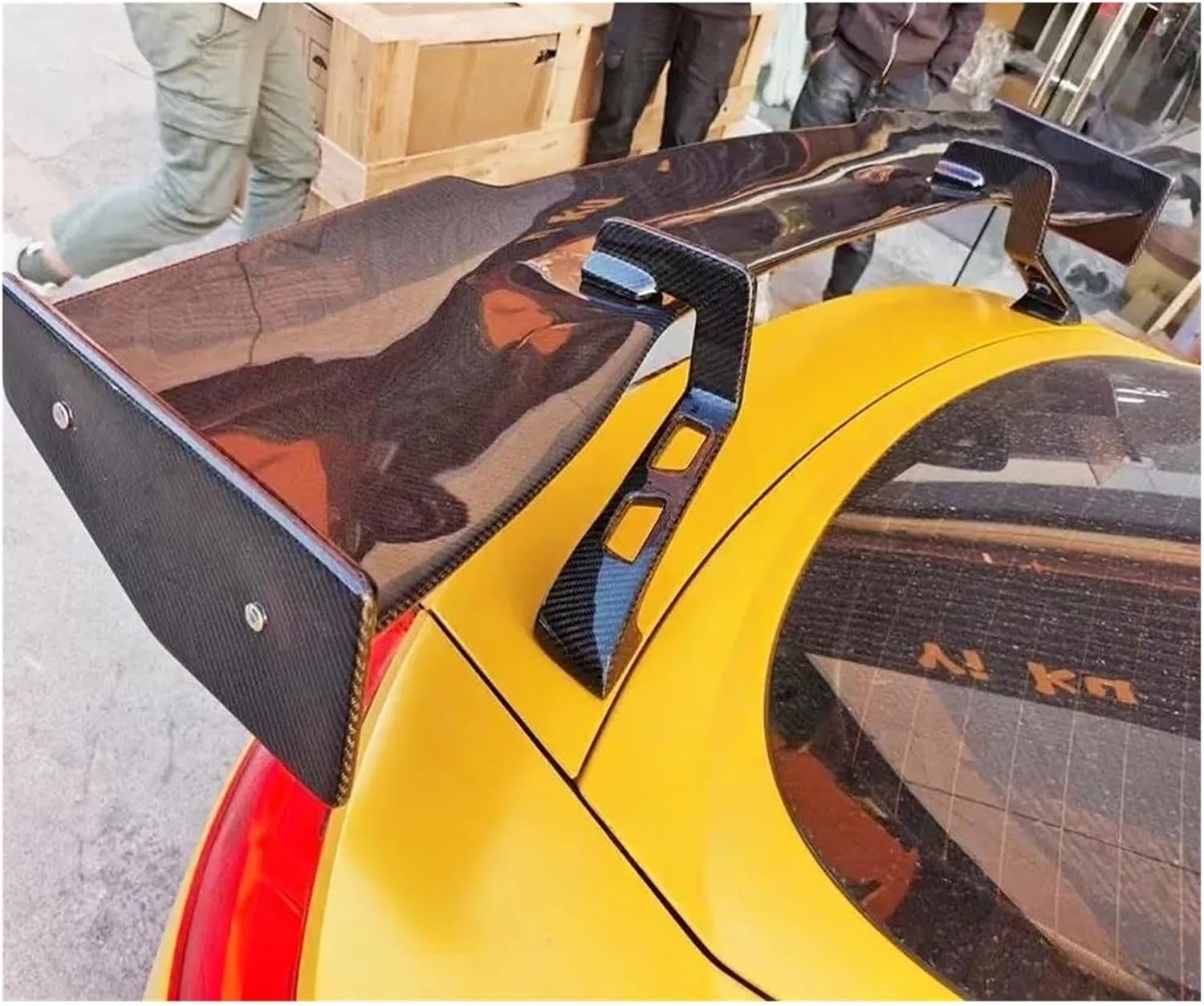 Carbon Fiber Rear Trunk Boot Spoiler Lip Wings Car Accessories Compatible with Audi TT RS R8 A3 A4 A5 A6 A7 FRP Rear Spoiler Body Kits