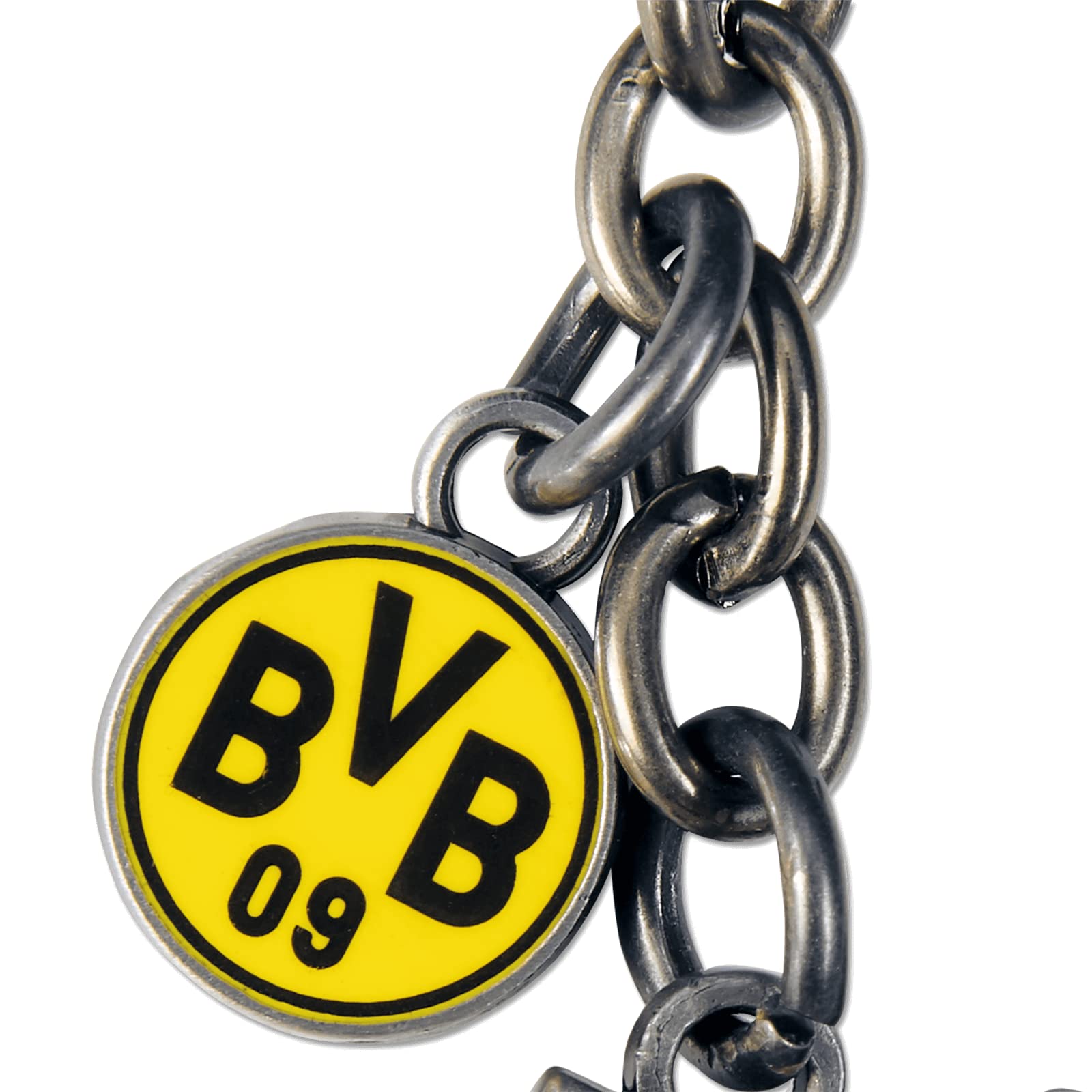 Borussia Dortmund BVB breloczek do kluczy anioł stróż: G, czarny, Rozmiar uniwersalny, G