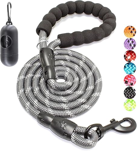 Miniatura 25 de BAAPET Correa para perro de 2/4/5/6 pies con cómodo mango acolchado e hilos altamente reflectantes para perros pequeños, medianos y grandes