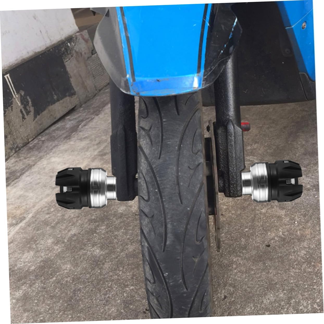 2pcs Motorcycle Collision Cup Aluminum Front Fork Slider Protector Wheel Protection Accessory Drop Collision Cap Easy Install for Off-road Bikes