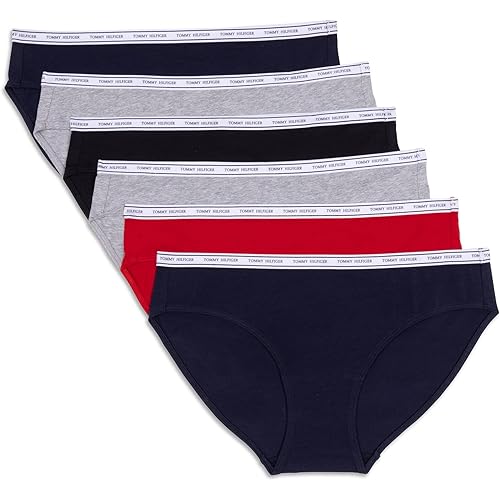 Tommy Hilfiger Women's Cotton Logo Bikini Underwear 6-pack