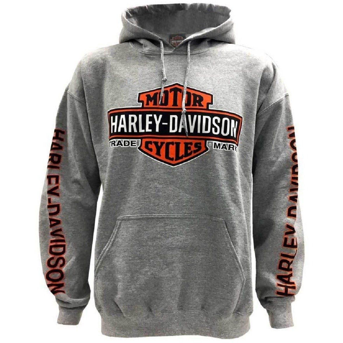 Harley-Davidson Men's Bar &amp; Shield Logo Pullover Hoodie - Black 30297503