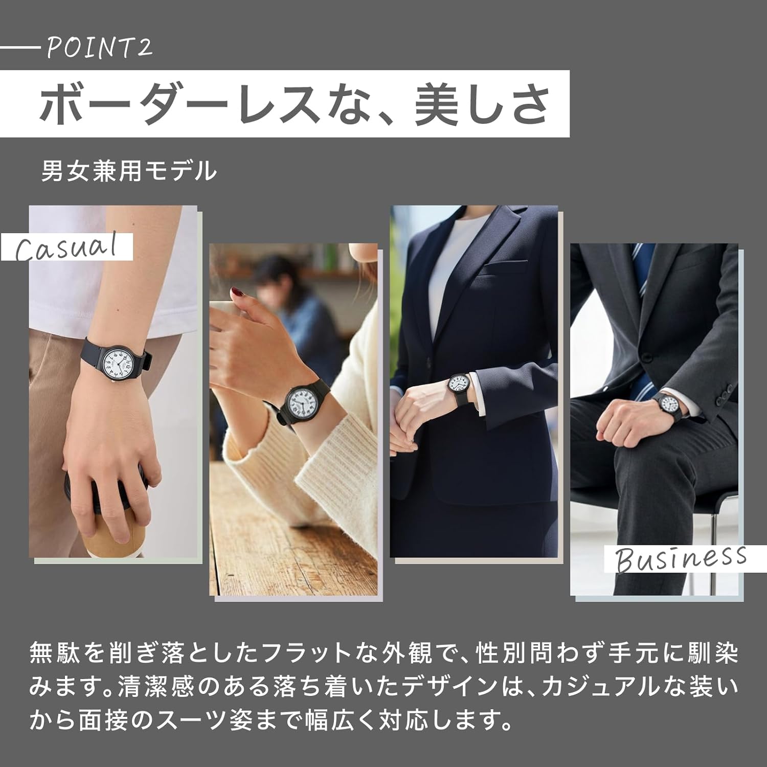 【Amazon.co.jp限定】[シチズン Q&Q] 腕時計 アナログ 防水 ウレタンベルト V06A-520VK