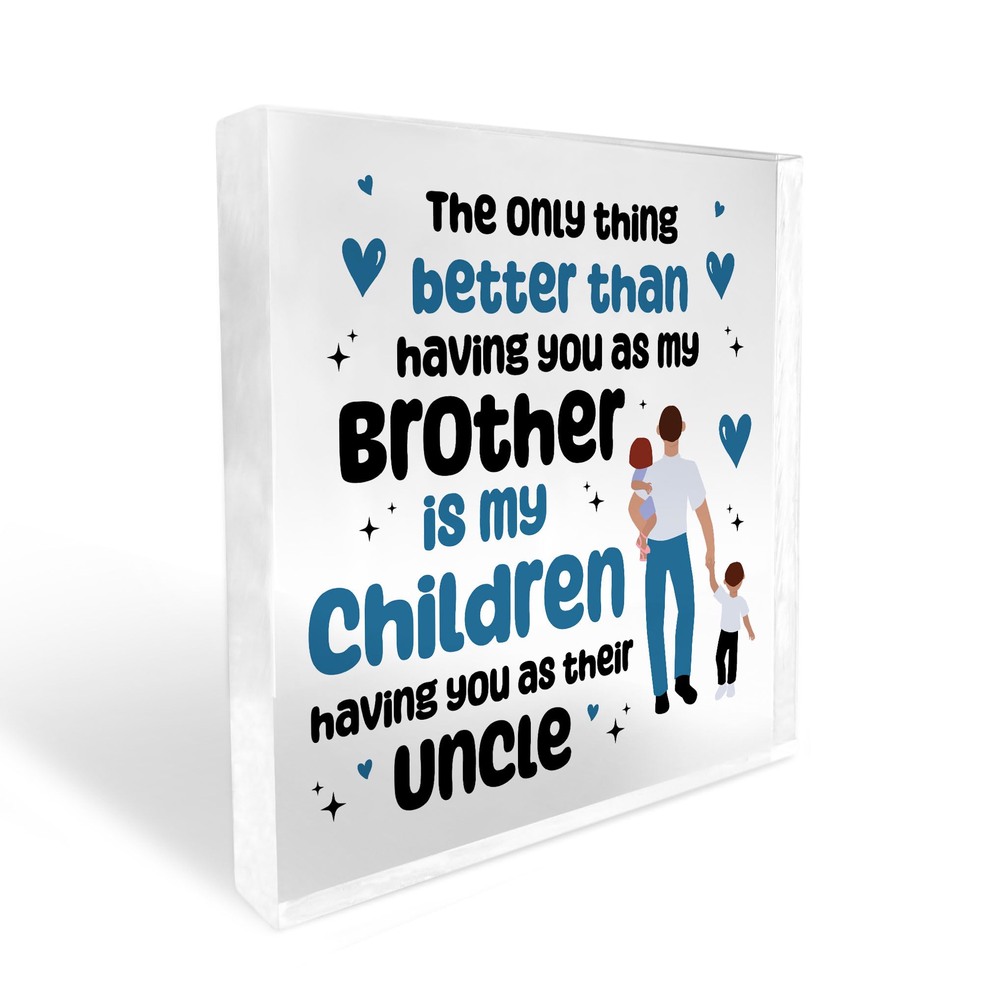 Red Ocean Uncle Christmas Birthday Gifts From Niece Nephew Acrylic Block Brother Gift Uncle Plaque Thank You Gift For Him