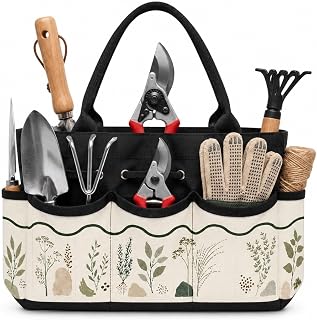 Herbarium Branch Grid Garden Tool Bag Organizer for All-Season Greenhouse