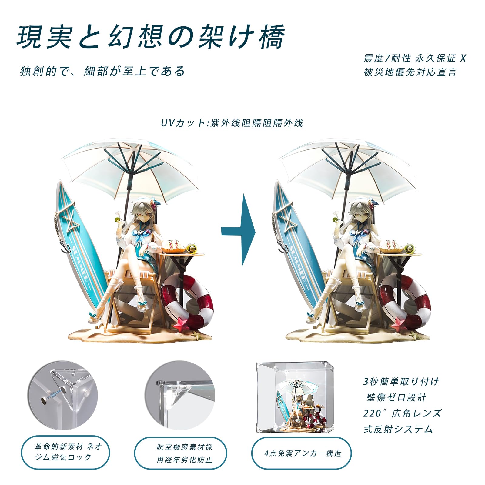 Amazon.co.jp: YFYUNDUDU フィギュアケース アクリルケース