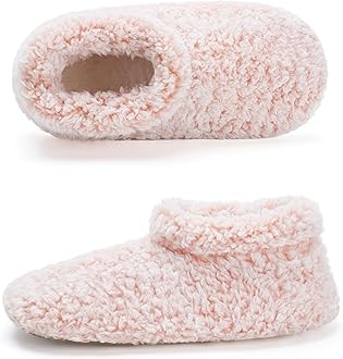 Cozylook Fuzzy Slippers for Women Indoor, Warm Bedroom Slip On Shoes, Winter Fluffy House Socks with Grippers, Cozy Christmas Gifts Unique