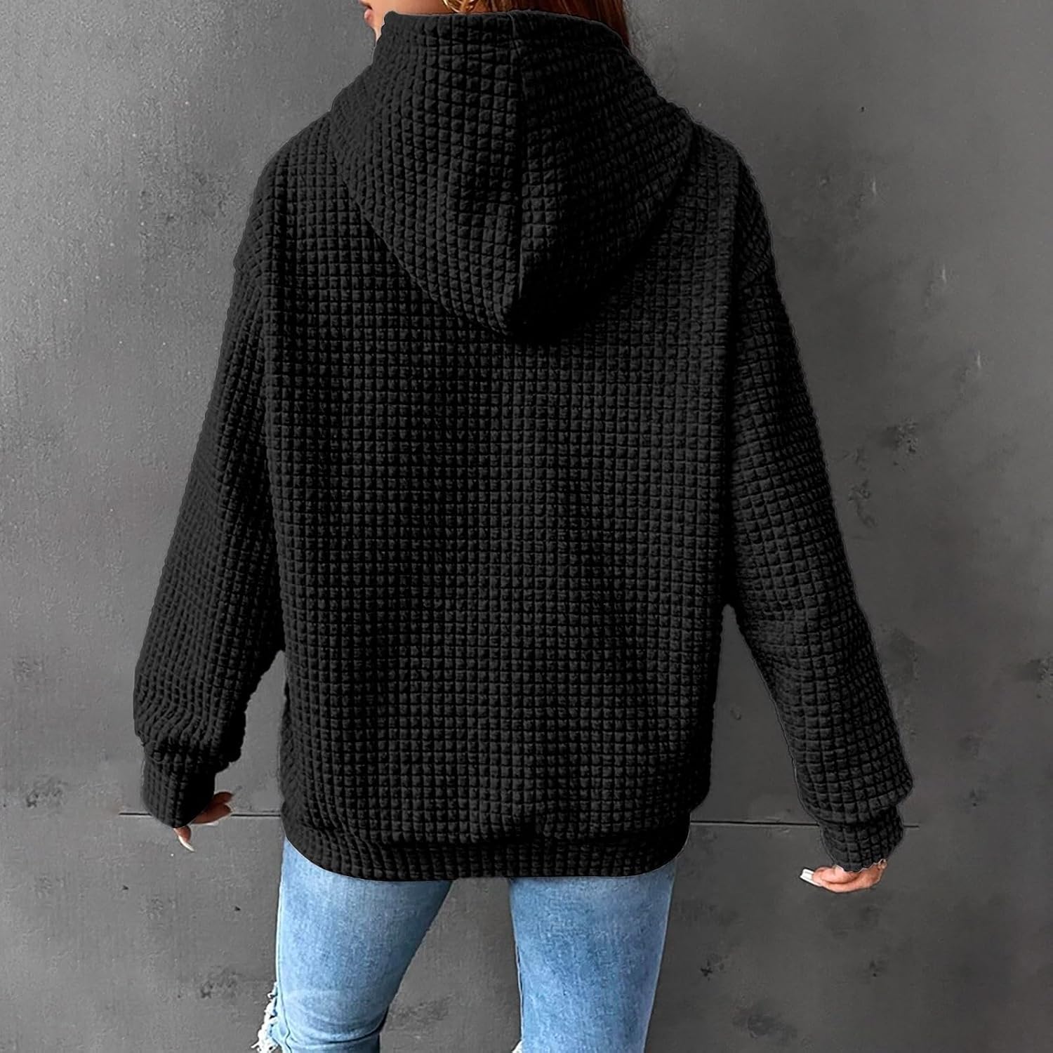 SHAOBGE Light Sweatshirt Women's Christmas Printed Hooded Sweatshirt Top Zipper Front Hoodies