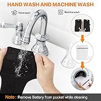 Vista 6 de SNOW DEER Calcetines calefactables, calentador de pies eléctrico con batería recargable para hombres y mujeres, invierno, esquí, caza, camping