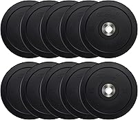 Vista 40 de CAP Barbell - Juego de discos olímpicos de goma de 2 pulgadas con soporte de 6 postes, 100-370 libras, múltiples opciones