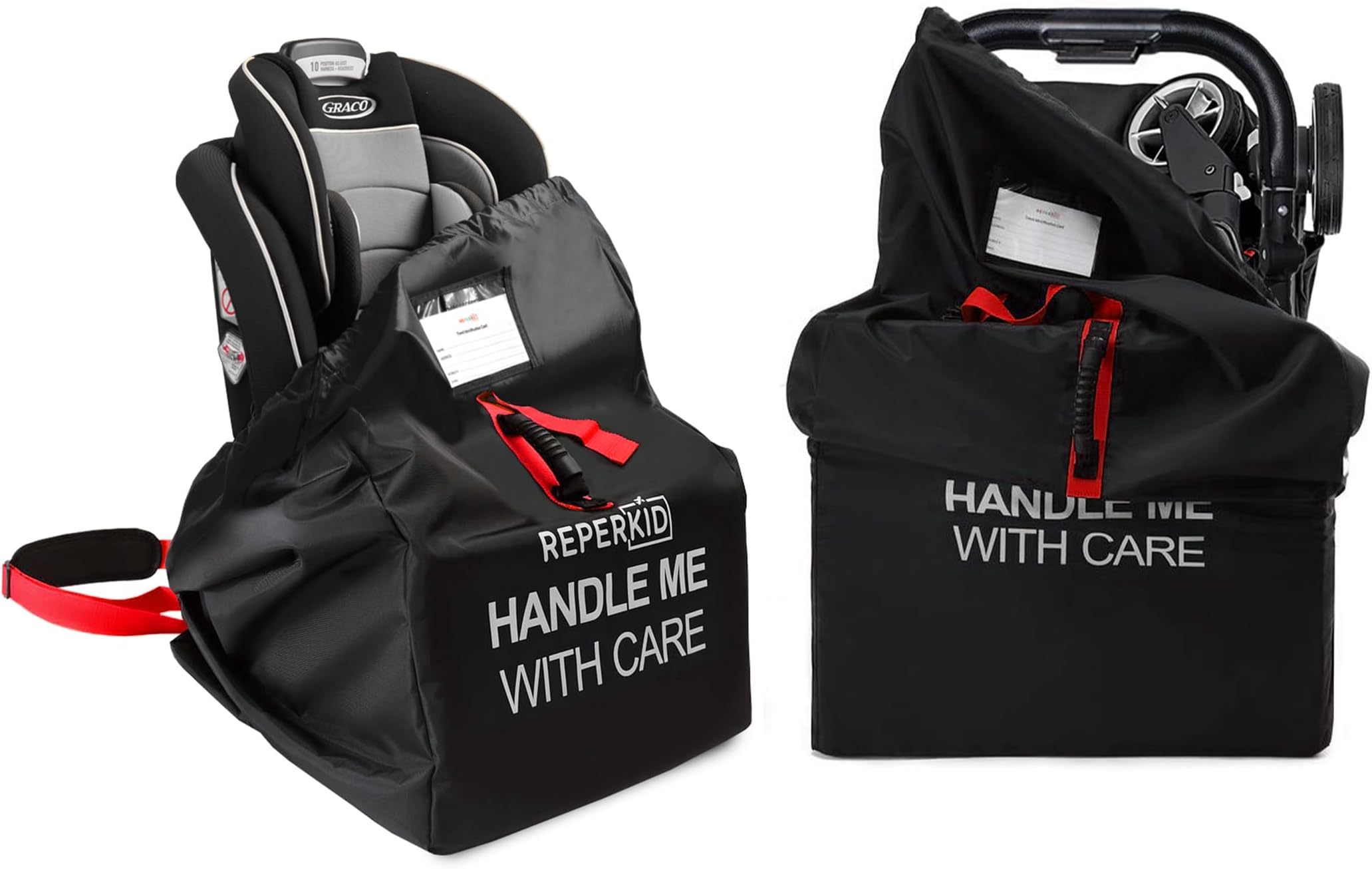 reperkid Car Seat Travel Bag with Stroller Bag for Air Travel Airplane Backpack Gate