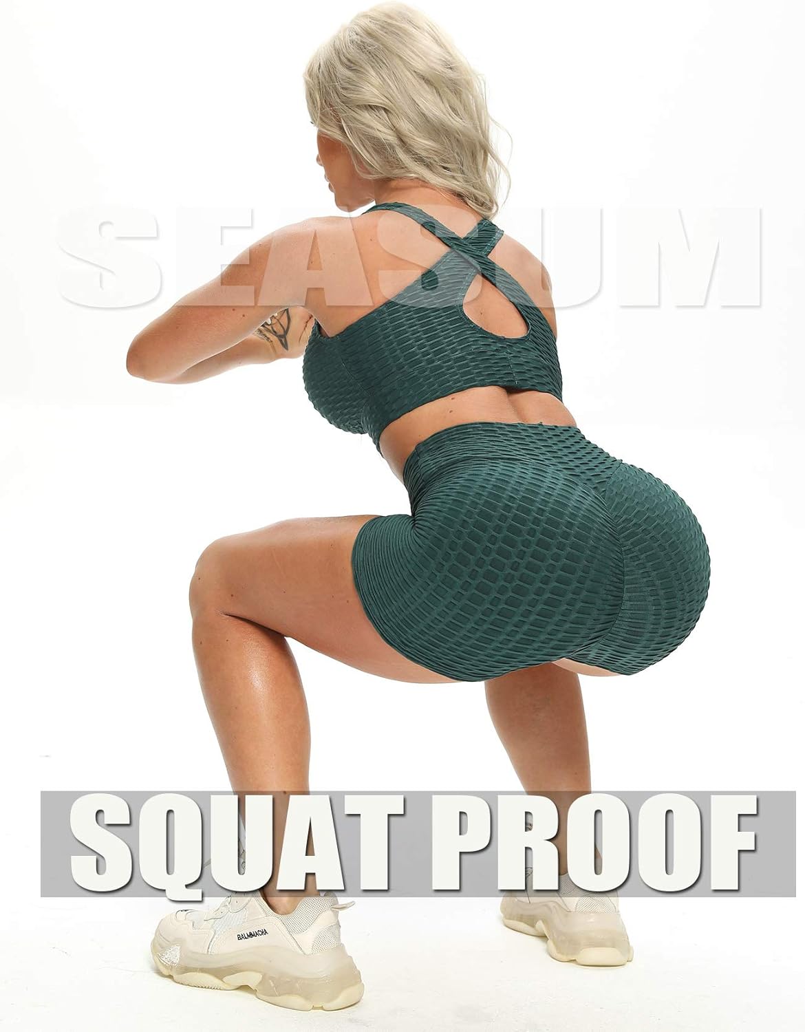 SEASUM Women Scrunch Booty Sexy Shorts High Waist Gym Workout Butt Lifting Yoga Short Hot Costume Outfit - Image 4