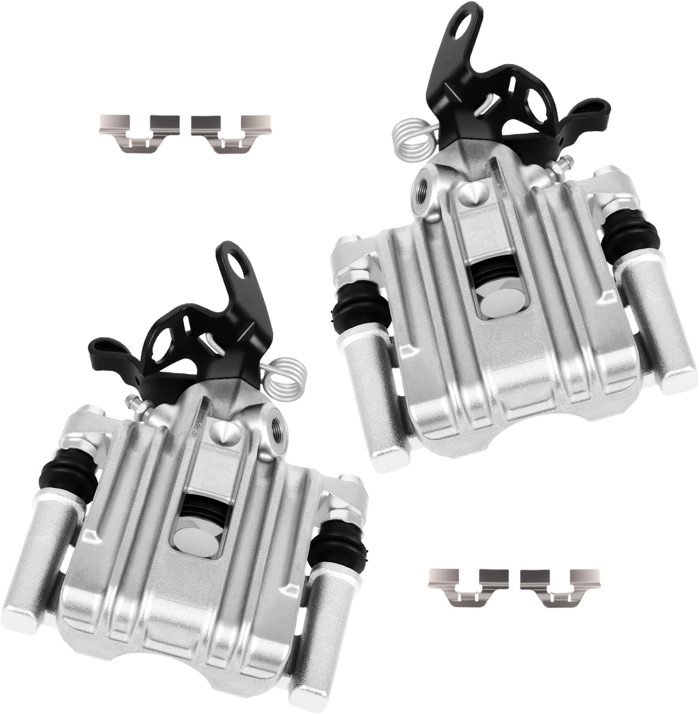 cciyu Rear Left & Right Brake Calipers Assembly w/Bracket 19B6650 19B6651 2010-2013 For Audi For A3,2013-2019 For Volkswagen For Beetle,2011 For Volkswagen For Golf,2012-2018 For Volkswagen For Jetta