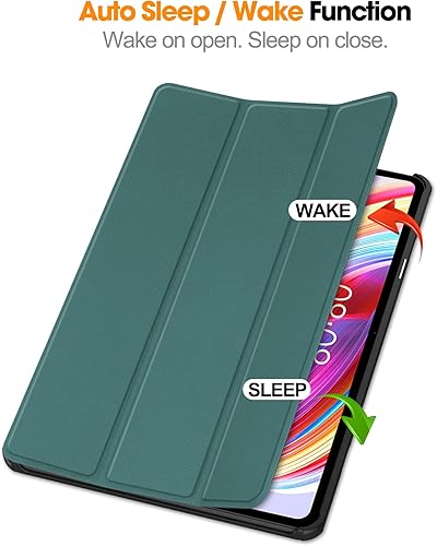 Miniatura 2 de Gylint Funda para TECLAST T50 11.0 pulgadas Tablet, plegable folio ultrafino PU cuero caso caso cubierta para TECLAST T50 11.0 pulgadas verde