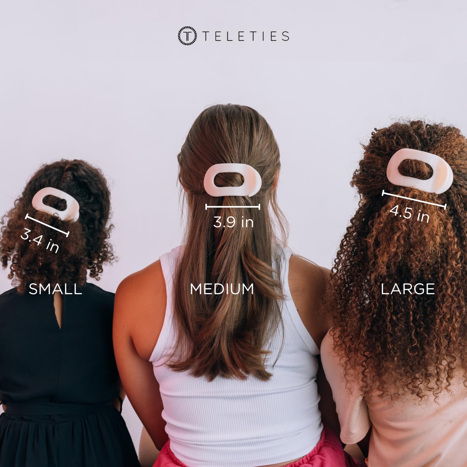Amazon.com : TELETIES - Medium Flat Round Clip - Strong Grip