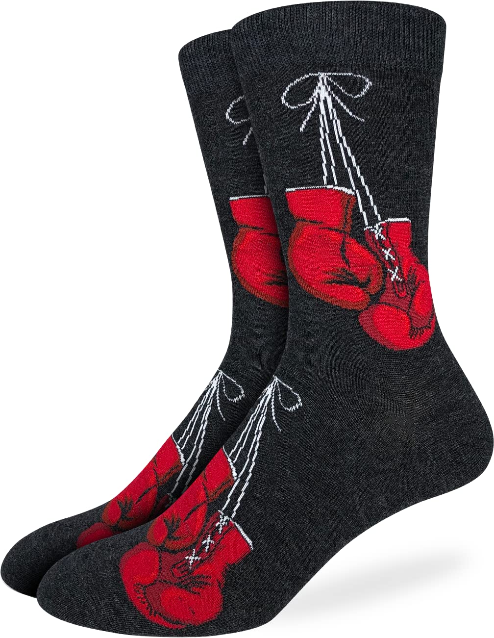 Good Luck Sock Men's Animals Socks, Adult One Size Boxing Gloves