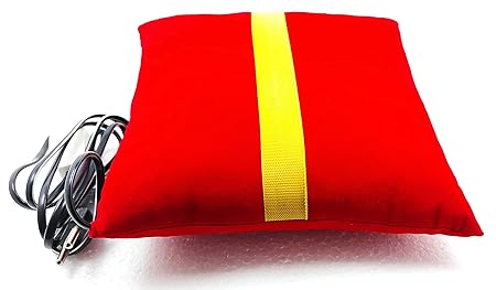 Demand Electric Heating Pad, Cotton Inside (Color Red), Auto cutoff and Bell Push Switch 240 AC Volt