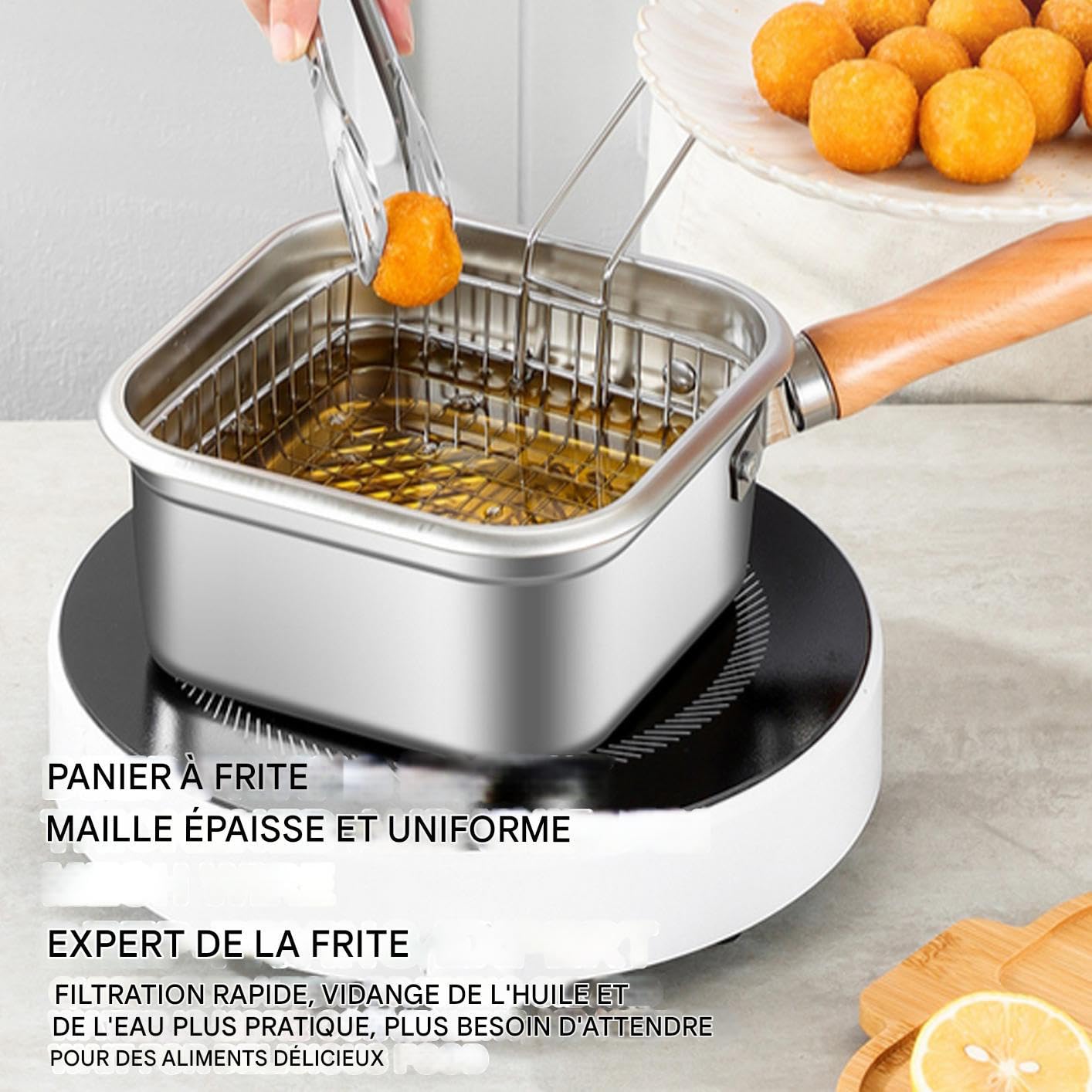 Fritteuse Mit Korb Multifunktionale Bratpfanne