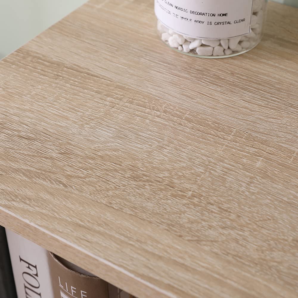 Cubo arredo portaoggetti Libreria Scaffale Rovere 35x30x35 Legno MDF mensola scaffale Design Ufficio Ingresso Soggiorno cubo portaoggetti libreria cubi cubi arredo comodino stretto
