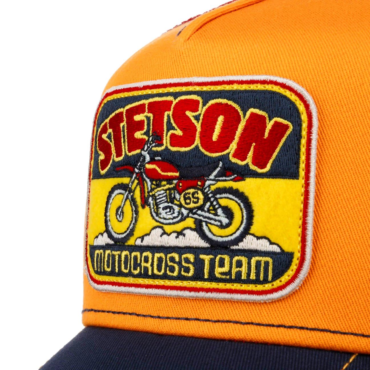 Stetson Motorcross Team Trucker Cap Mehrfarbige Mütze Casual Mesh Stoffcap Patch Herren Frühjahr Sommer