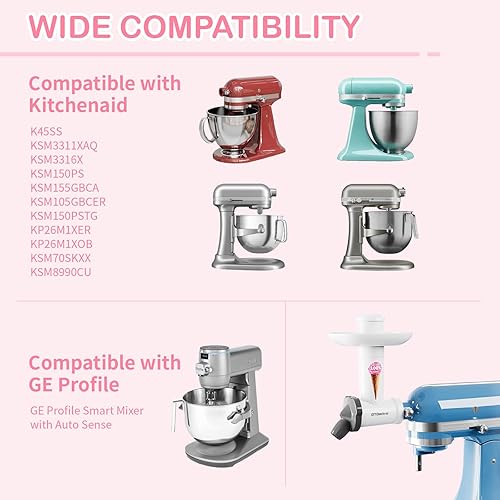 Miniatura 6 de Accesorio para hacer helados naturales para batidora de pie de ayuda de cocina, máquina de postres congelados, máquina de sorbete de frutas, máquina