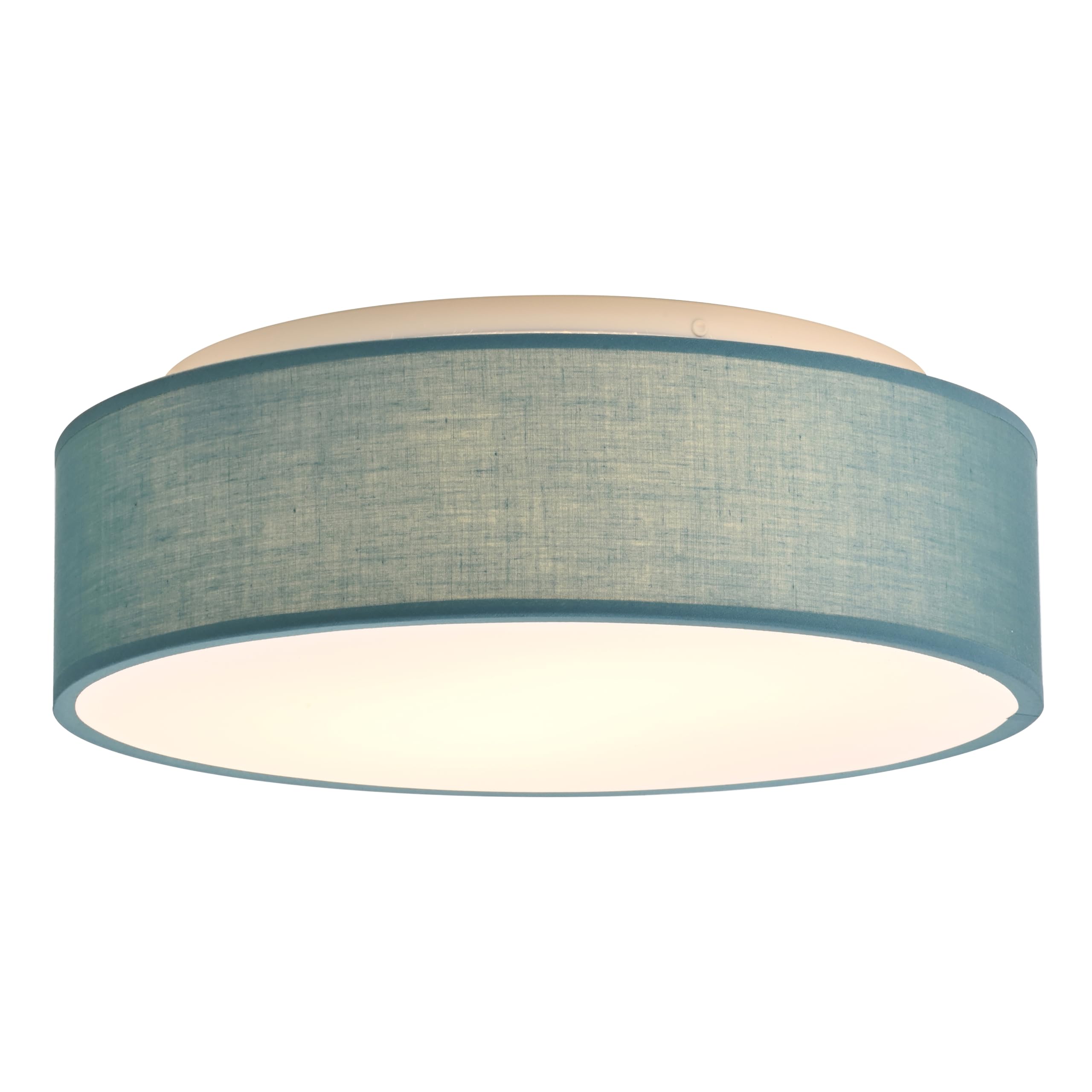 Zedelmaier Deckenlampe Stoff E27 max.40W Deckenleuchte mit Stoff-Lampenschirm Wohnzimmerlampe Schlafzimmer Kinderzimmer Flur Lampe Decke Lampenschirm