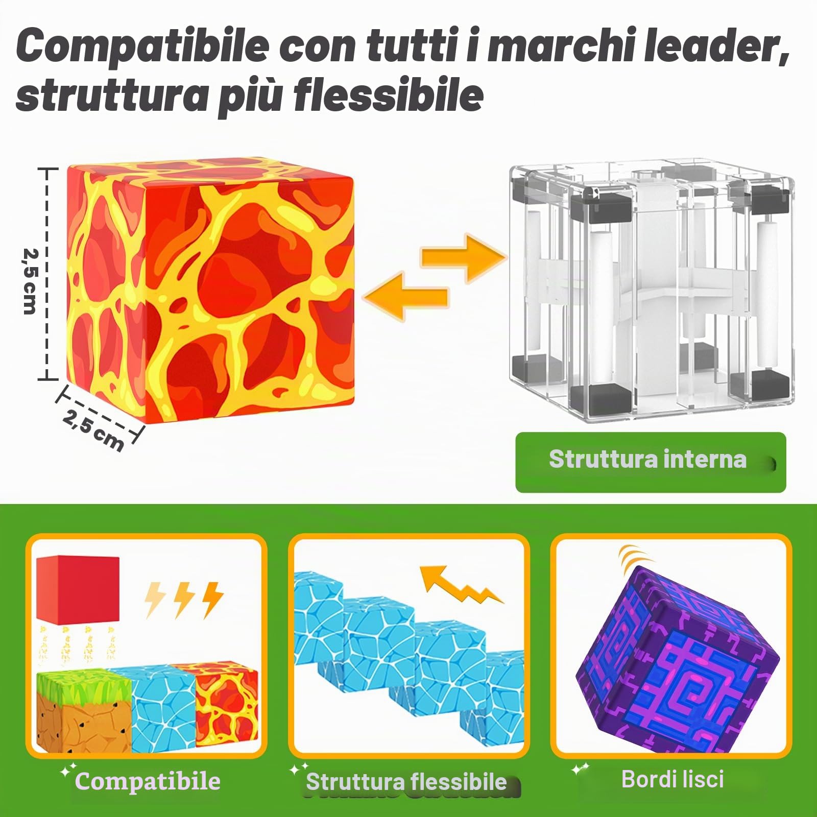 Coodoo Blocchi magnetici – Set di portali magici del mondo magnetico, giocattoli sensoriali per bambini STEM giocattoli per esterni sensoriali per bambini di 3 anni e ragazze, giochi creativi per