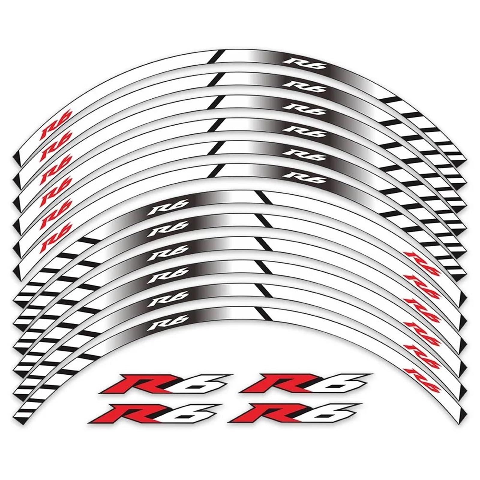 Reflective Accessories Motorcycle Wheel Stickers Rim Stripes Waterproof Tape for Yamaha YZF R6 YZF-R6 YZFR6