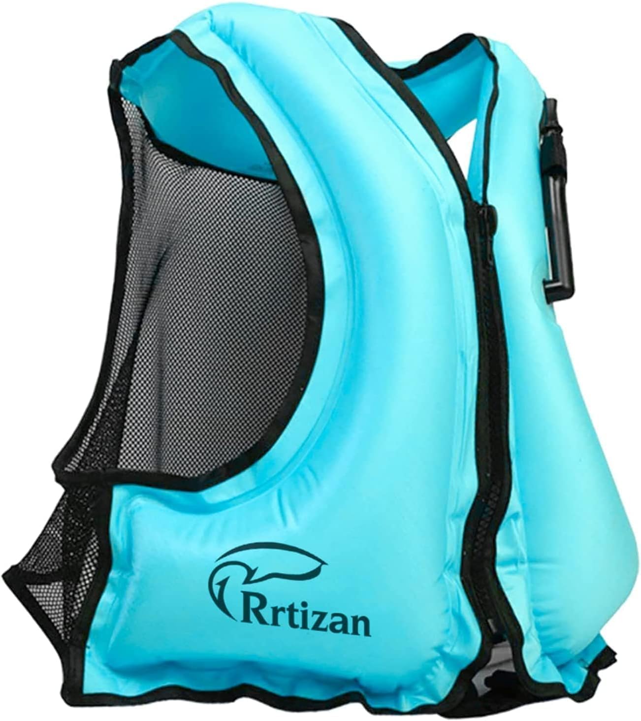 Rrtizan Snorkel Vest Adults, Inflatable Snorkel Vest Adults, Swim Vest Adult for Kayaking, Swimming, Snorkeling (Blue, S/M)