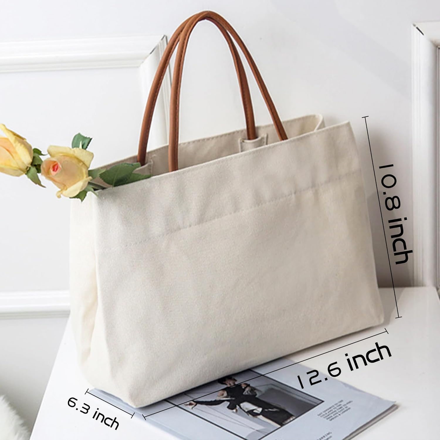 Mother of the Bride, Mother of the Groom Gifts from Daughter Son - Canvas Tote Bag, Mom Wedding Gift - Image 6