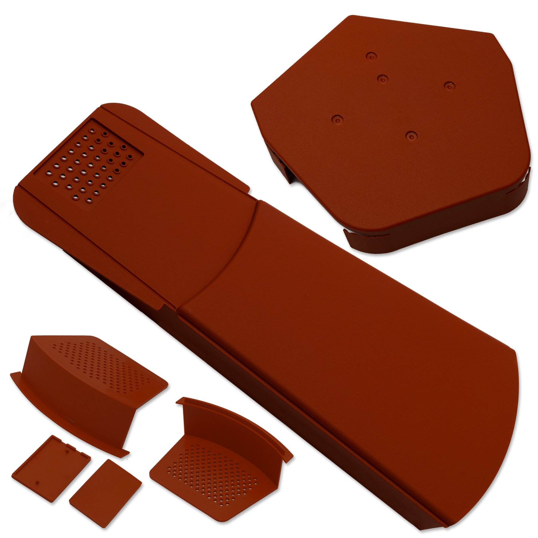 EasyVerge U Dry Verge Kit Gable Roof Edge (12 Pack) - Angled, Terracotta