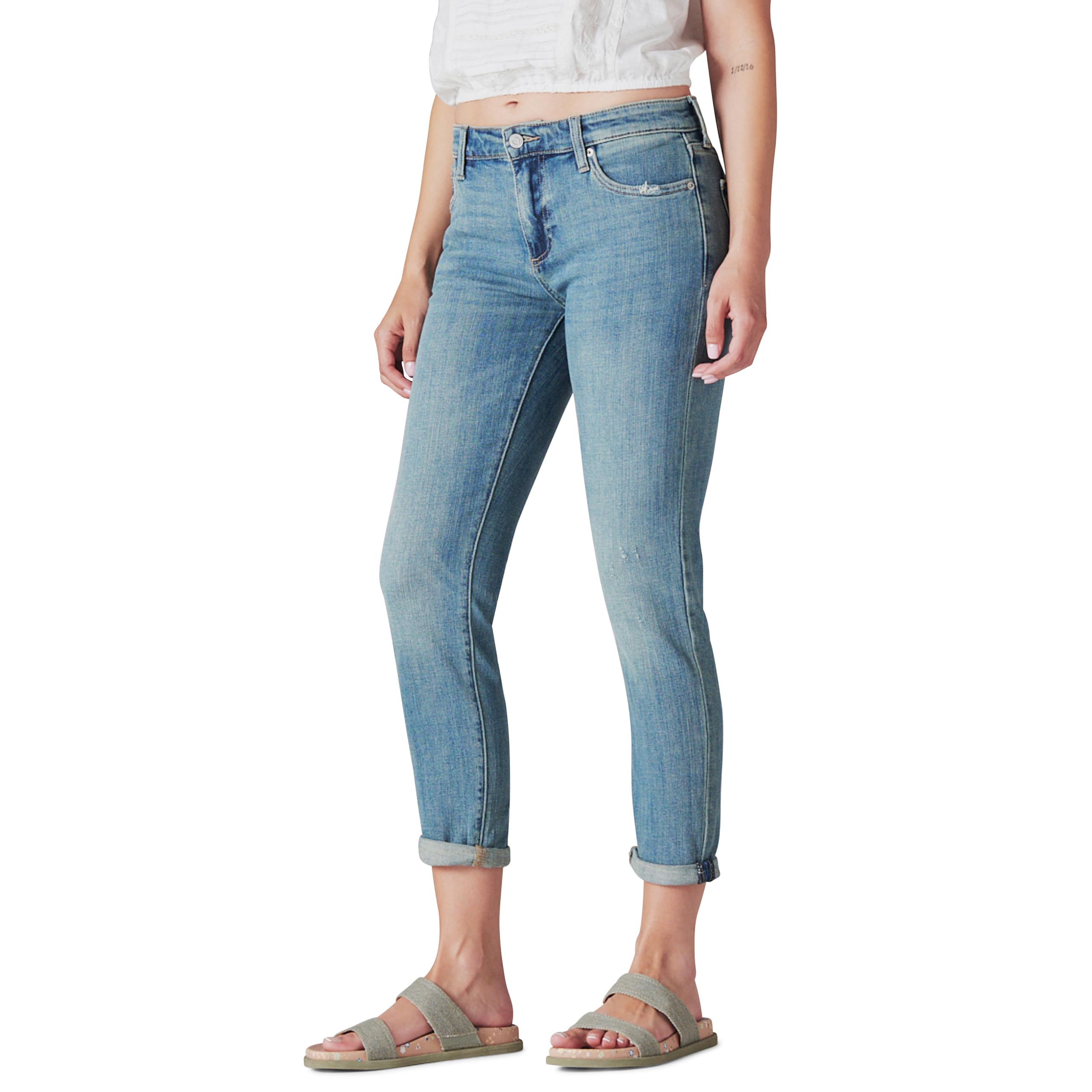 Lucky Brand Damski dżinsy Mid Rise Sienna dla chłopców