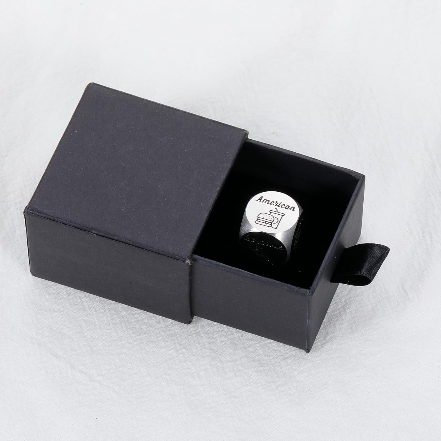 Delujouberst Food Dice Decider Date Night Ideas for Couples Dinner Dice Iron Gifts for 6th Anniversary Wedding Gifts