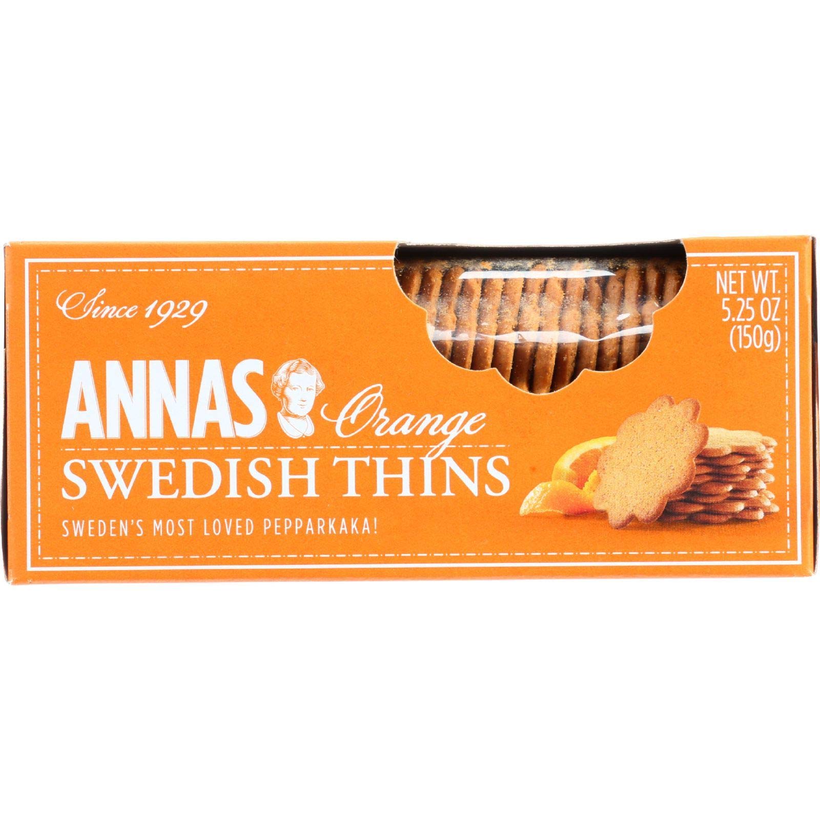 Anna's Cookies, Orange Thins - 5.25 Ounce