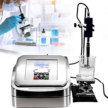 Ultrasonic Homogenizer, Lab Emulsifiering Machine, Sonicator Processor Cell Disruptor Mixer, with Digital Control, On/Off Pulse Timer, for Liquid Emulsification, Homogeneous Dispersion  8mmprobe