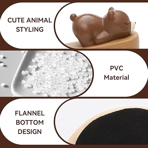 Vista 7 de Topes de puerta, tope de puerta de animal, lindo tope de puerta decorativo, topes de puerta decorativos, cuñas de puerta, tope de puerta portátil