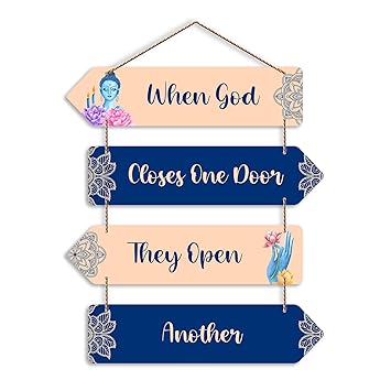 Artvibes Motivational Quotes Wall Hanger for Home Decor | Office | Gifts | Bedroom | Wall Decorative Items for Living Room | Door Hanging | Mdf Wall Decoration | Modern Wooden Wall Art (WH_4402NN)